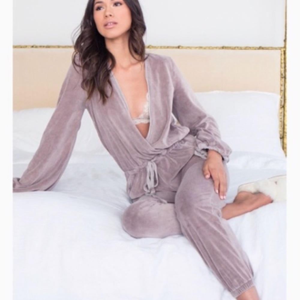 NWOT Young Fabulous &Broke Velour Jumpsuit Revolve